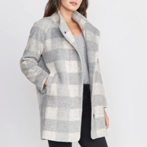 Plaid Gray Women's Coat